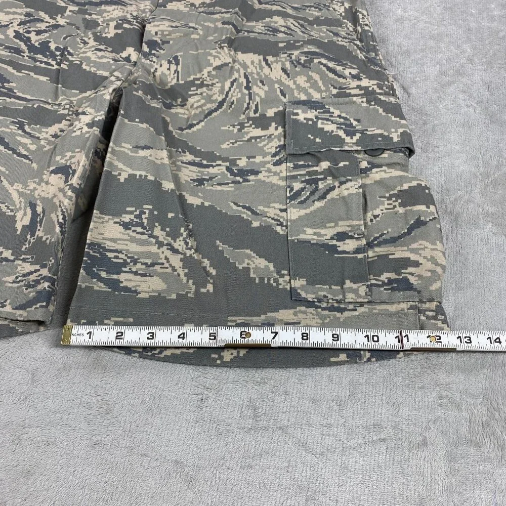 HQ Issue Cargo Shorts Mens 31-35 Camo Digital Tiger Stripe Hiking Outdoor Casual